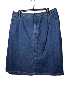 NorthStyle Dark Blue Denim A-Line Skirt